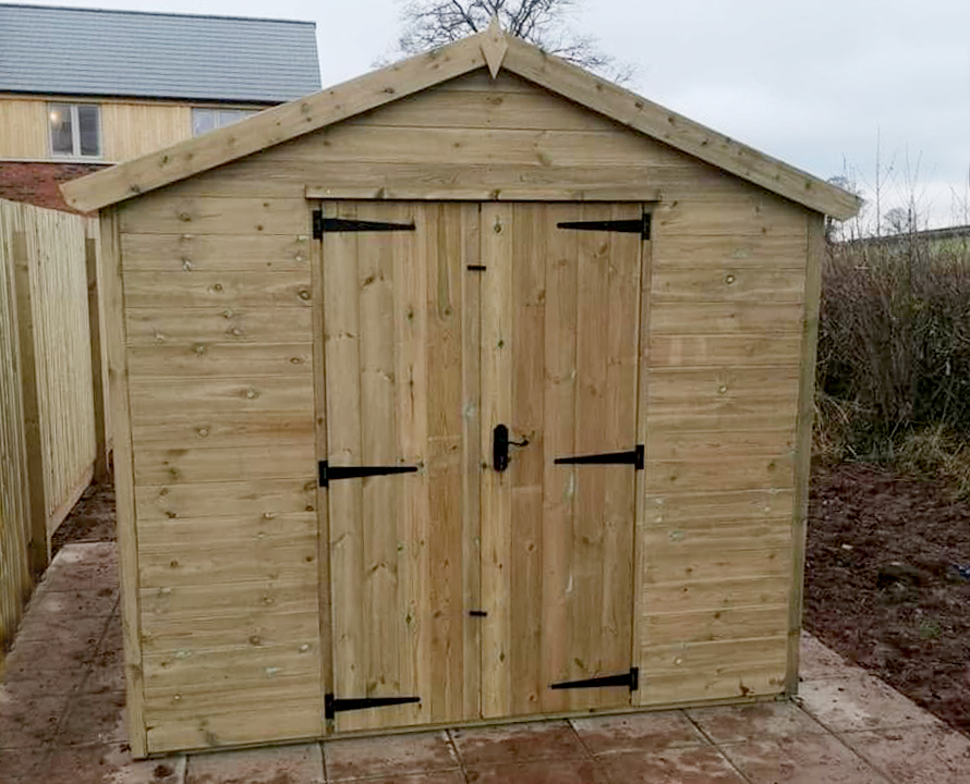 Extra Secure Pressure Treated Apex Shed  image 213