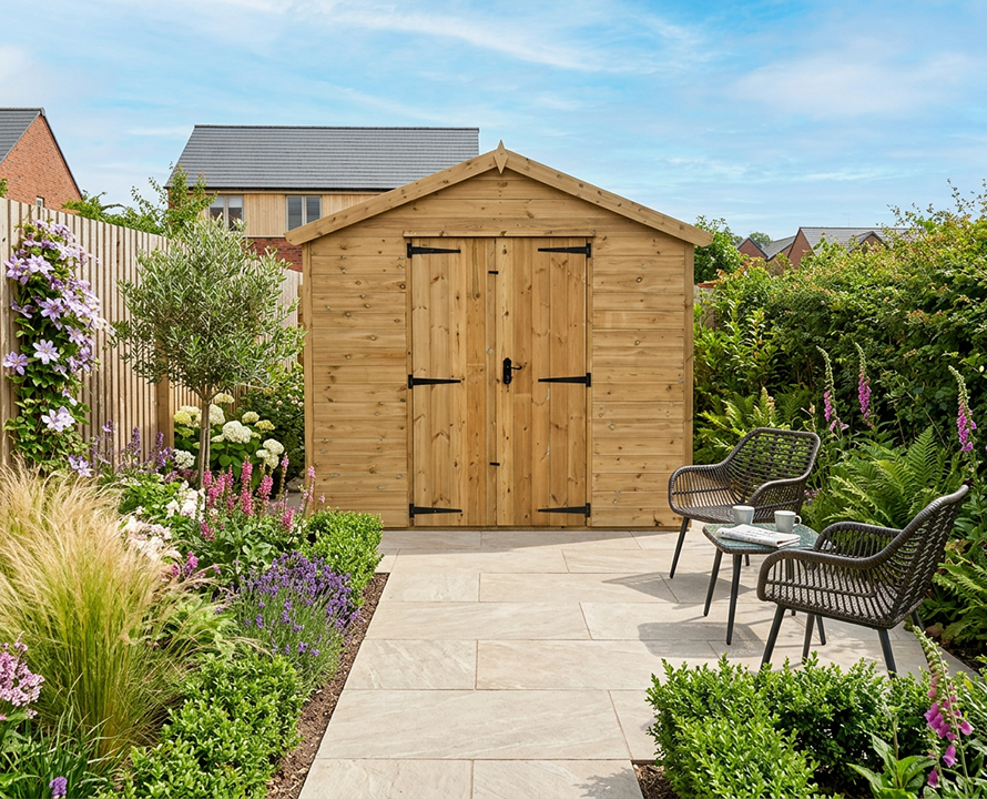 Extra Secure Pressure Treated Apex Shed 